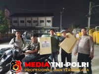 Polsek Babelan - Jelang Pemungutan Suara, Polsek Babelan Gelar Apel Gabungan dan Patroli Malam