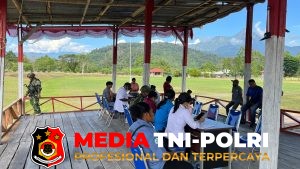 Satgas Pamtas Yonif 645/Gty Bersama Puskesmas Elelim Gelar Yankes Gratis Bagi Masyarakat Distrik Elelim