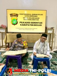 Khataman Al-Qur’an dan Doa Bersama, Ikhtiar Polres Metro Bekasi untuk Kelancaran Pilkades Serentak 2026