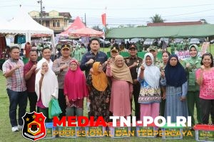 Tingkatkan Sinergitas - Tingkatkan Sinergitas TNI-Polri, Kapolres Simalungun Hadiri Bazar Murah Peringatan HUT TNI Ke-81 di Rambung Merah