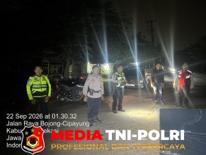 Polsek Cikarang Pusat Gelar Patroli Mobile Dini Hari, Antisipasi 3C dan Tawuran