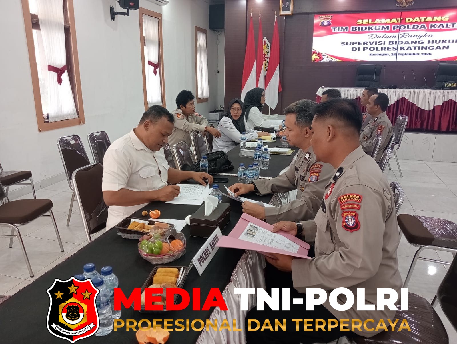 Polres Seruyan - Perkuat Profesionalisme, Polres Seruyan Ikuti Supervisi Fungsi Hukum Polda Kalteng