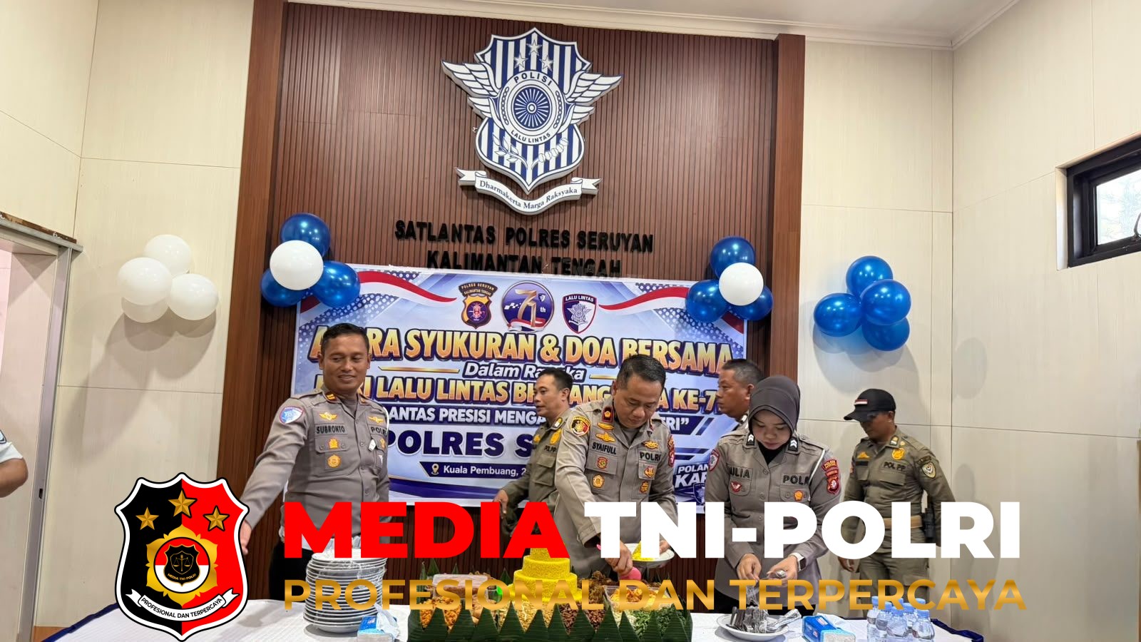 Polres Seruyan - Syukuran HUT Lantas ke-71, Polres Seruyan Perkuat Sinergi Wujudkan Kamseltibcarlantas