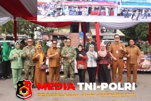 Kodim 0402/OKI Buka Stand Bazar TNI di Pasar Kayuagung Semarakkan HUT TNI ke-81