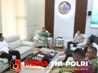 Perkuat Sinergitas - Perkuat Sinergitas TNI-Polri, Kapolres Simalungun Sambangi Makorem 022/Pantai Timur