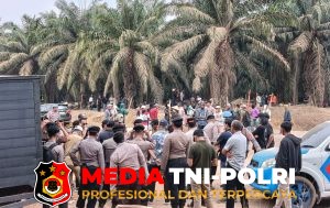 Personil Gabungan Polres Mesuji, Tulang Bawang dan Tubaba Amankan Aksi Pendudukan Lahan PT. PAL, Situasi Aman dan Kondusif