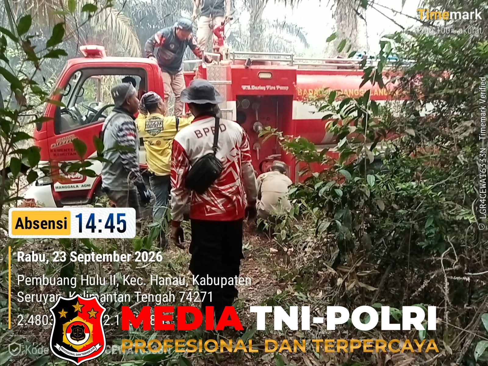 Karhutla - 10 Hektare Lahan Gambut Terbakar di Pembuang Hulu II, Tim Satgas Karhutla Berjibaku Lakukan Pemadaman Lanjutan