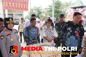 Kapolres Lampung Utara Tinjau Pasar Murah, Dukung Upaya Pengendalian Inflasi Daerah