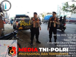 Patroli Samapta Polsek Cikarang Barat Antisipasi 3C dan Kejahatan Jalanan