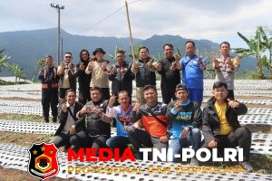 Kapolres Tanggamus - Kapolres Tanggamus Tinjau Penanaman Kedua Bawang Putih di Pekon Ngarip dan Ngobarmas di Sukamaju