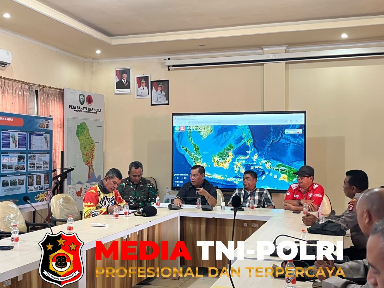 Karhutla - Bupati Kotim Evaluasi Penanganan Karhutla dan Kekeringan, Beri Semangat Tim di Lapangan