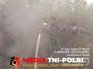 Pembasahan Terus Dilaksanakan Personel Standby On Call Kodim 1015/Sampit