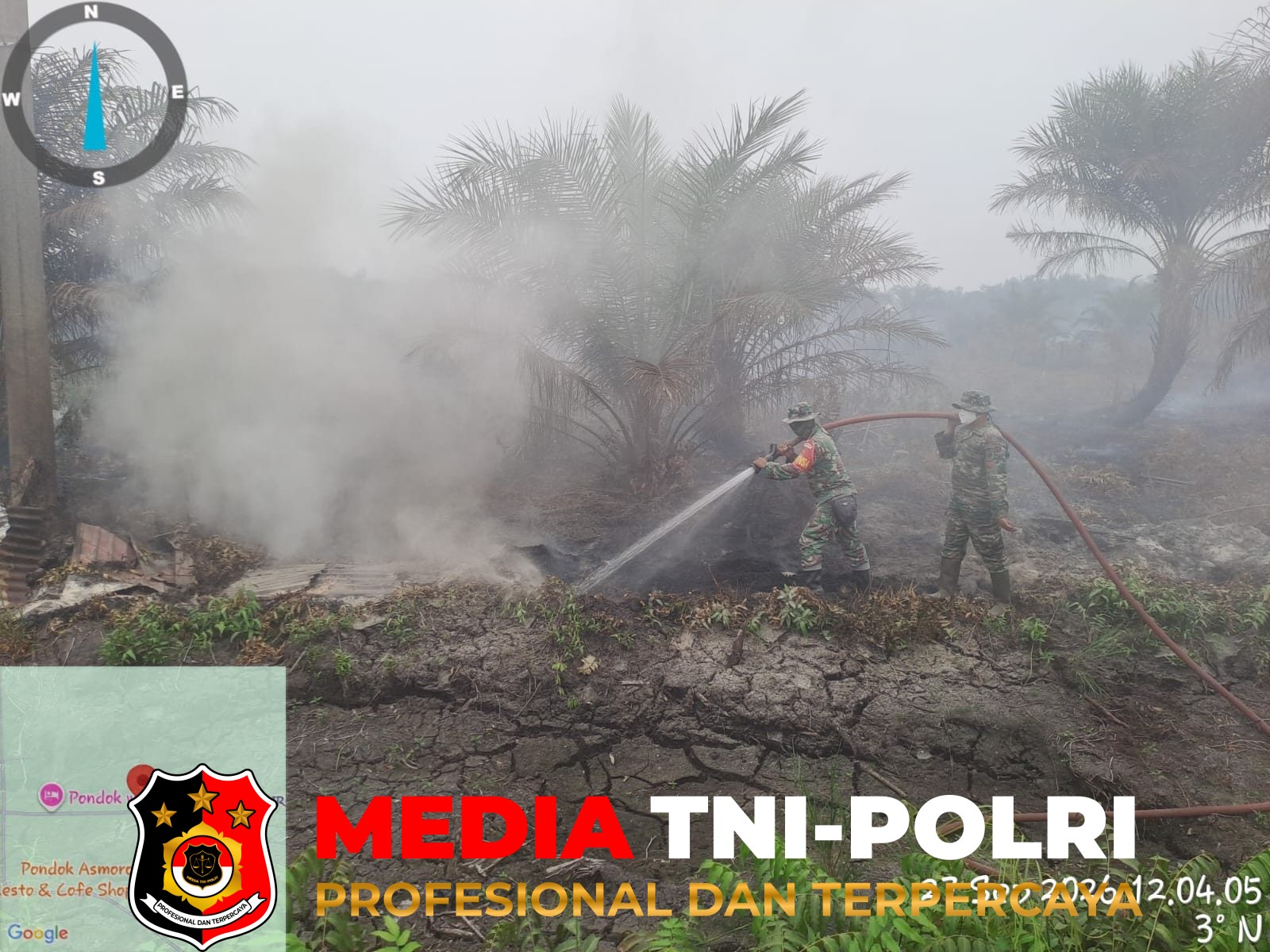 Kodim 1015/Sampit - Pembasahan Terus Dilaksanakan Personel Standby On Call Kodim 1015/Sampit