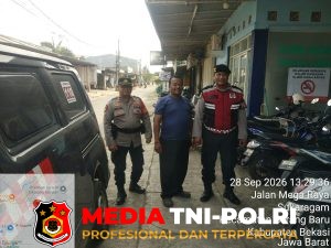 Polsek Serang Baru Patroli Preventif di Mega Regency, Antisipasi 3C dan Gangguan Kamtibmas