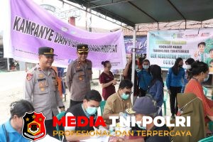 Polri Peduli Masyarakat, Polres Landak Hadirkan Bakti Kesehatan dan Pangan Serta Air Bersih untuk Warga Mandor