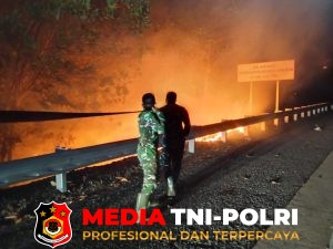 Tim Gabungan TNI dan Satgas Karhutla Tangani Kebakaran Lahan di Kutaraya