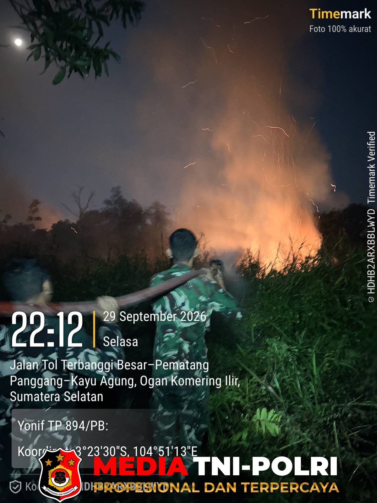 Karhutla - Tim Gabungan TNI dan Satgas Karhutla Tangani Kebakaran Lahan di Kutaraya