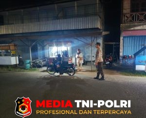 Patroli Malam Polsek Seruyan Hilir Sasar Objek Vital Perbankan di Kuala Pembuang