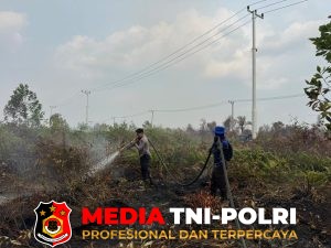 Polres Kotim Lakukan Upaya Pendinginan di Kawasan Jalan Jaksa Agung