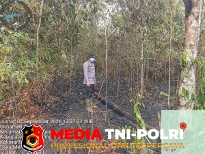 Polsek Parenggean Laksanakan Ground Check Hotspot di Desa Menjalin