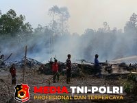 Polsek Danau - Cegah Penyebaran, Polsek Danau Sembuluh Tangani Hotspot Karhutla di Desa Telaga Pulang