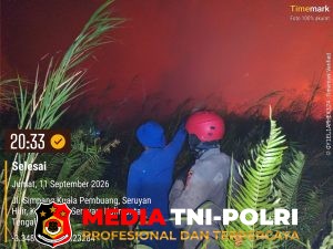 Cegah Karhutla Meluas, Tim Gabungan Seruyan Padamkan Titik Api di Kuala Pembuang