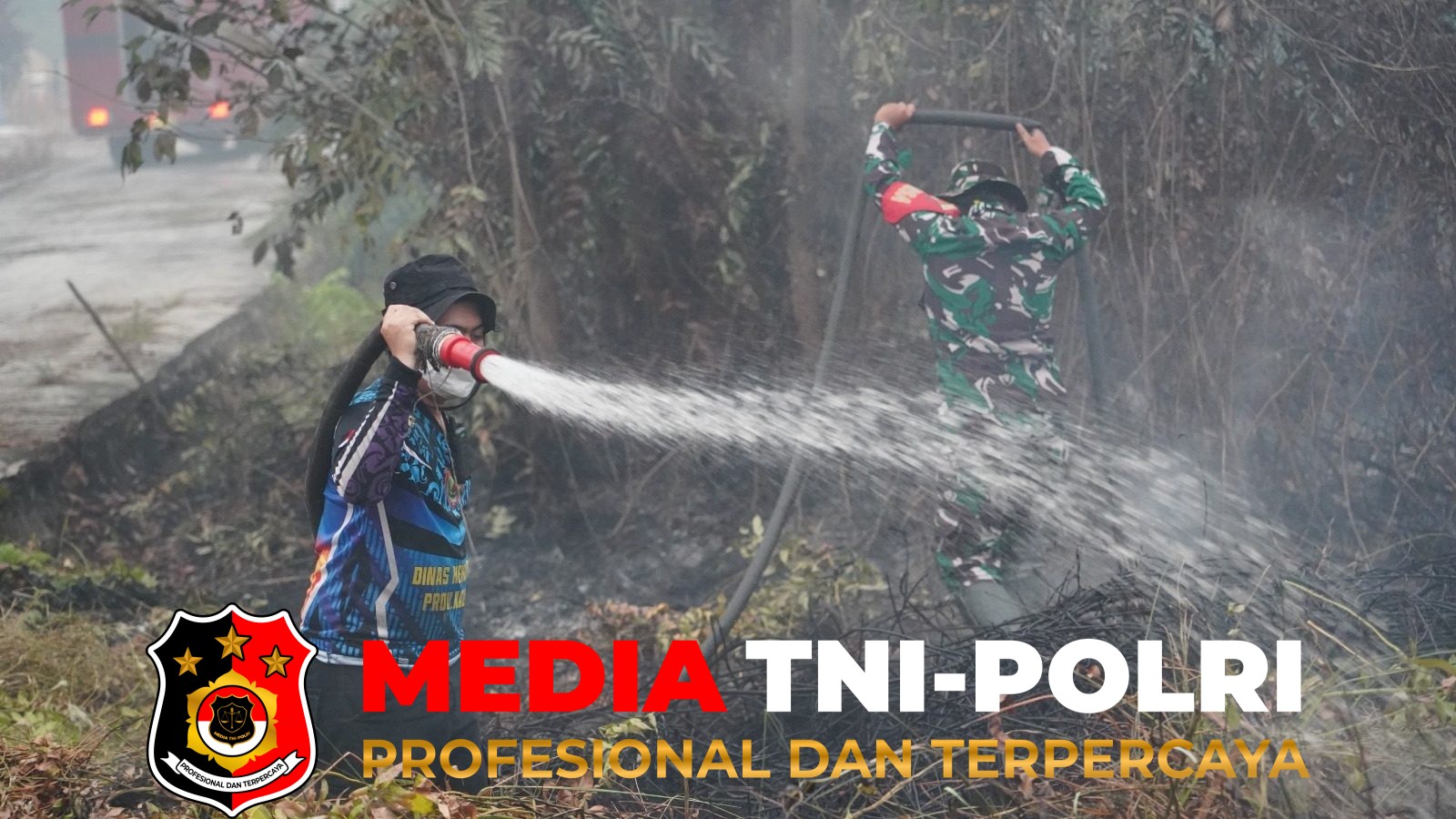 Karhutla - Kapolda, Gubernur dan Pangdam Kalteng Tinjau Posko Taktis Karhutla di Jalan Tjilik Riwut