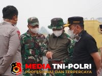 Karhutla - Pangdam, Gubernur, dan Kapolda Kalteng Tinjau Langsung Lokasi Karhutla di Palangka Raya