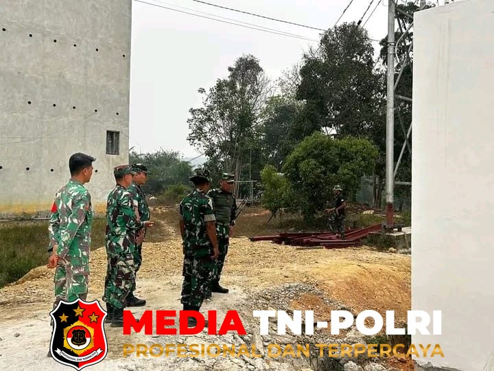 Danrem 102 - Danrem 102/Panju Panjung Tinjau Pembangunan Jembatan Perintis Garuda Kodam XXII/Tambun Bungai di Desa Barunang Miri