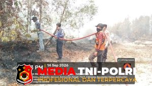 Karhutla Ancam Pemukiman di Desa Bahaur, Tim Satgas Gabungan Hanau Bergerak Cepat Padamkan Api