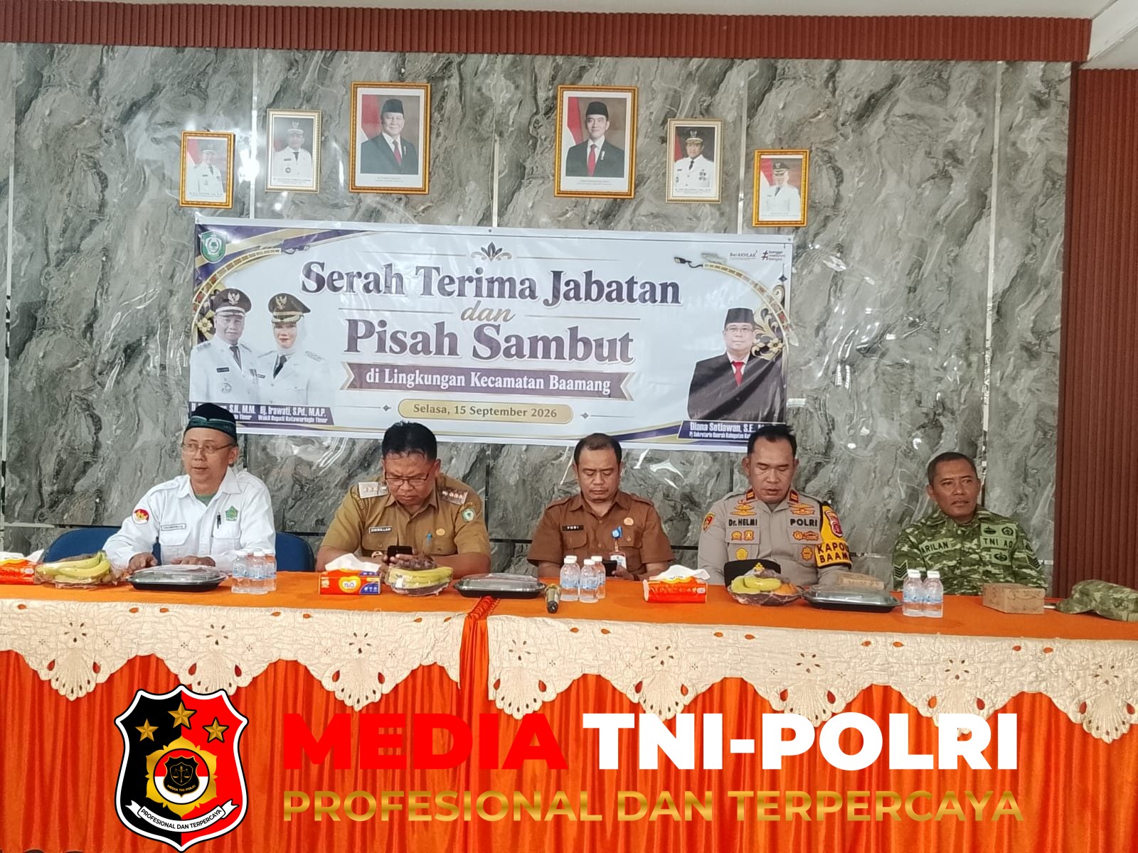Serah Terima - Serah Terima Jabatan dan Pisah Sambut Dilingkungan Kecamatan Baamang