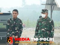 Karhutla - Pangdam XXII/Tambun Bungai Tinjau Langsung Penanganan Karhutla di Jalan Tjilik Riwut Km 21