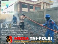 Karhutla - Cegah Api Meluas ke Fasilitas Publik, Tim Satgas Karhutla Padamkan Titik Api di Pematang Kambat
