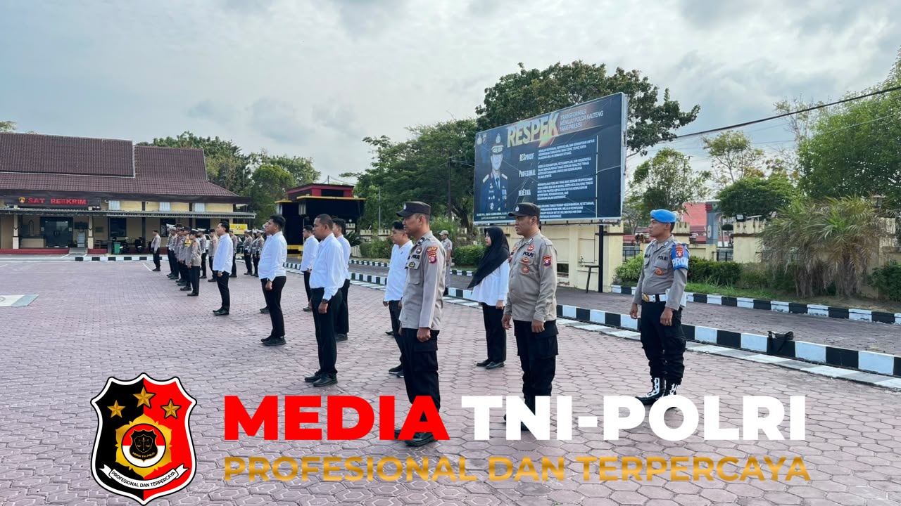 Jam Pimpinan - Apel Jam Pimpinan di Mapolres Seruyan, Wakapolres Ingatkan Soliditas Personel
