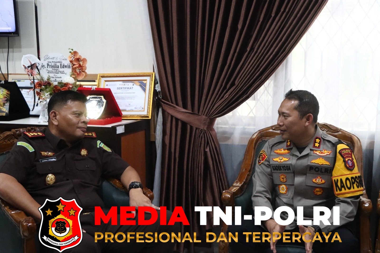 Kejari Kotim - Kapolres Kotim Laksanakan Silaturahmi ke Kejari Kotim