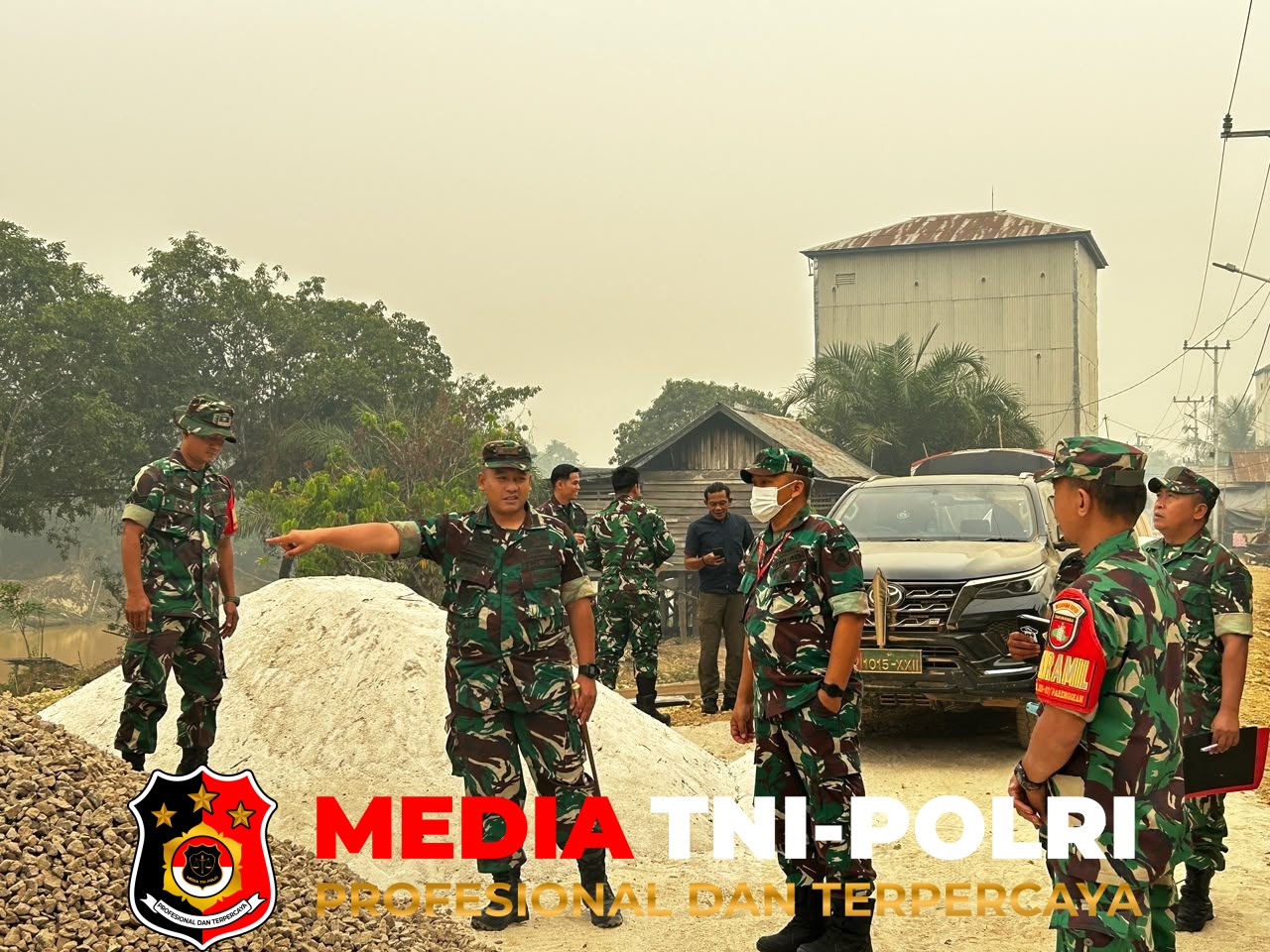 Kodim 1015/Sampit - Komandan Kodim 1015/Sampit Dampingi Tim Verifikasi Jembatan Garuda dan KDKMP Itdam XXII/TB