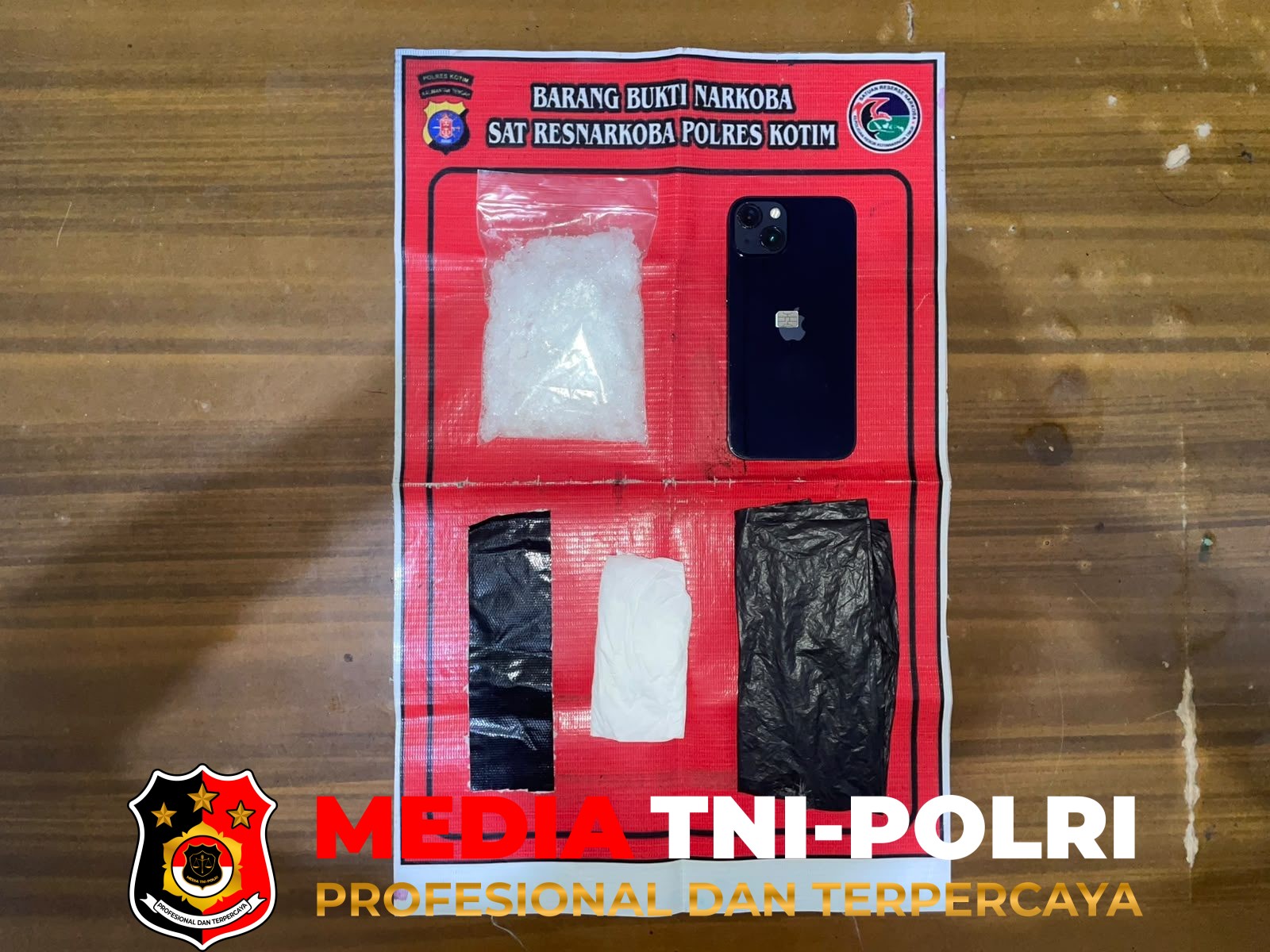 Polres Kotim - Satresnarkoba Polres Kotim Ungkap Sabu 100,28 Gram, Satu Pria Diamankan