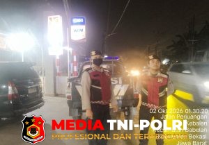 Jaga Jakarta Jaga Bekasi, Polsek Babelan Gelar Patroli Biru Antisipasi 3C dan Tawuran