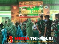 Kodim Sragen - Peringati Hut TNI dan Hut Kodam IV/Dip, Kodim Sragen Gelar Donor Darah