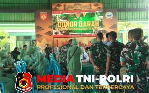 Peringati Hut TNI dan Hut Kodam IV/Dip, Kodim Sragen Gelar Donor Darah