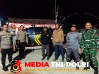 Koramil Giriwoyo - Tak Kenal Waktu! Dua Prajurit Koramil Giriwoyo Susuri Wilayah di Tengah Malam Demi Jaga Kondusivitas