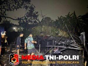 Diduga Ledakan Tabung Gas, Rumah Kosong di Jalan Teuku Umar Palangka Raya Ludes Terbakar