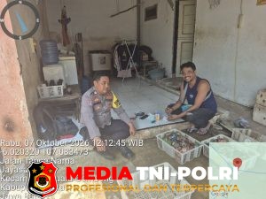 Polsek Muaragembong Sambangi Tokoh Masyarakat Desa Jayasakti, Perkuat Cooling System dan Harkamtibmas