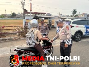 Jaga Kamseltibcarlantas, Satlantas Polres Seruyan Gelar Teguran Simpatik