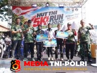 Koramil 0808/03 - Semarakkan HUT TNI Ke-81, Koramil 0808/03 Kanigoro Gelar Fun Run 5K Bersama Masyarakat