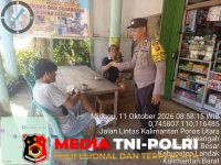 Polsek Air - Tak Kenal Hari Libur! Polsek Air Besar Turun Patroli Siang, Sambangi Warga dan Ingatkan Ancaman Kejahatan