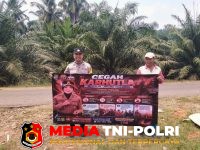 Polsek Abung - Cegah Karhutla, Bhabinkamtibmas Polsek Abung Tengah Imbau Warga Tidak Membakar Lahan