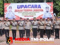 Kapolres Langkat - Kapolres Langkat Pimpin Sertijab Kasat Reskrim, Kasat Narkoba dan Kapolsek