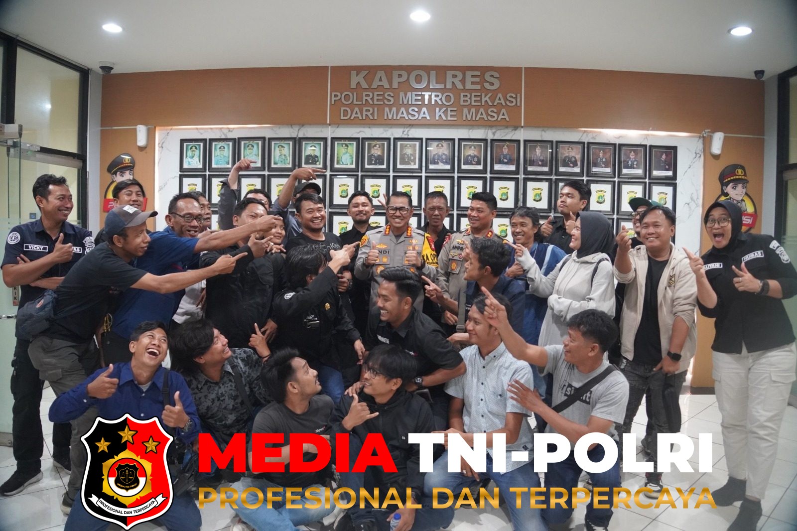 Tak Ada - Tak Ada Sekat dengan Awak Media, Kapolres Metro Bekasi Ajak Wartawan dan Influencer Jadi Sahabat dalam Menjaga Bekasi