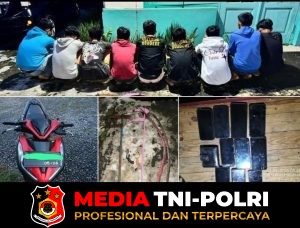 Tim Libas Polres Binjai Gagalkan Rencana Tawuran, 9 Remaja Diamankan Bersama Senjata Tajam